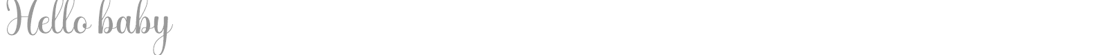 Hello Baby font preview